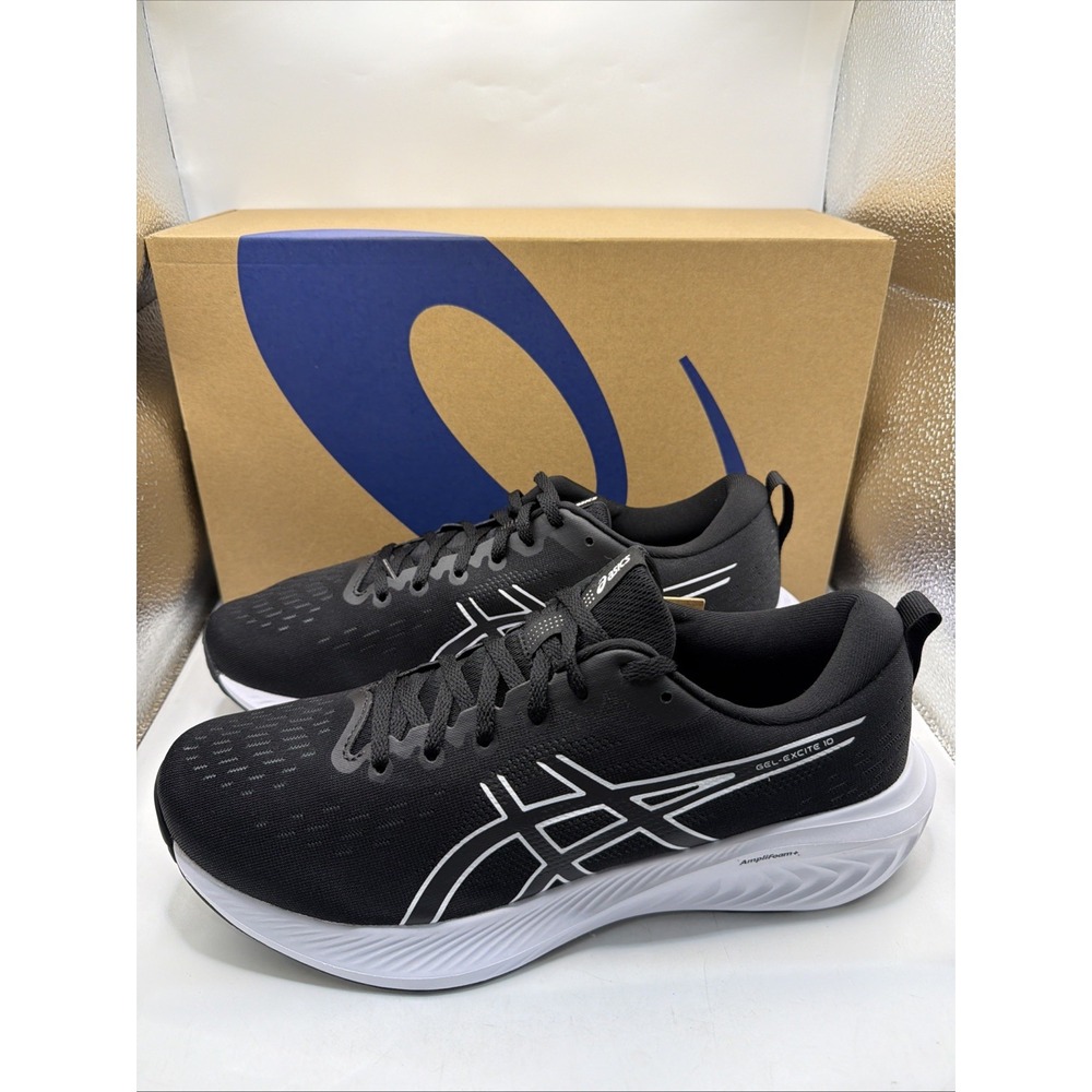 ASICS GEL-EXCITE 10 Running Athletic Sneakers Black White Women's Size 11.5 NIB
